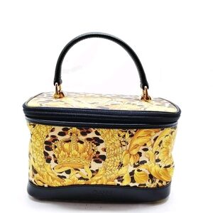 Gianni Versace Vanity Bag Yellow PVC